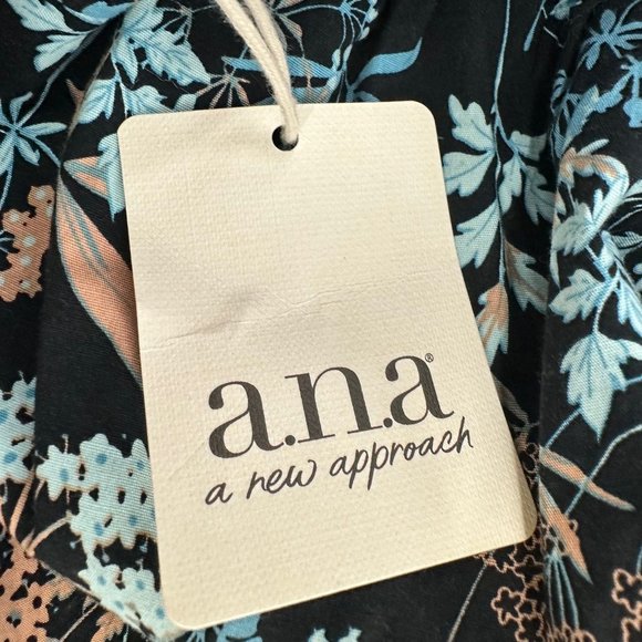 Brand New!‎ a.n.a a new approach Floral Dress Puffy Short Sleeves Small MSRP $60 - Picture 6 of 15